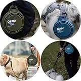 OHMO Collapsible Dog Bowl Large 800ml with Carabiner Peacock Blue view 6