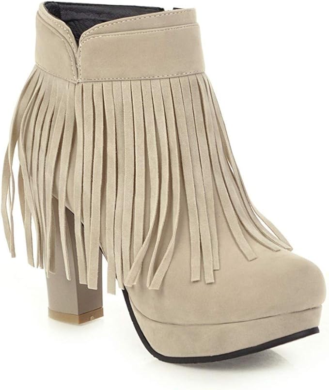 Vedolay Womens Boots Winter Clearance, Women's Tassel Boots