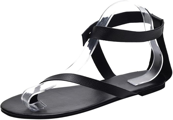 amazon black flat sandals