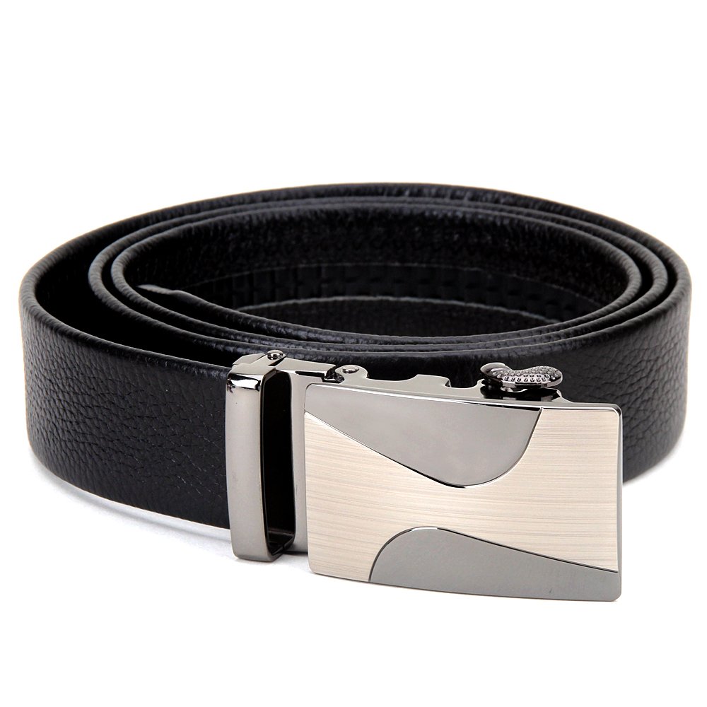 Vbiger Herren Gürtel Ledergürtel Vollrindledergürtel Schwarz