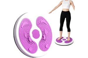 GENERIC Twist Exercise Board for Core & Abs – 11" Balance Twister Disc with 360° Rotation, Non-Slip Massage Foot Pads, Improves Balance, Flexibility & Posture (Purple)