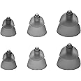 Mixed Set Phonak Power Smokey Dome Small-Medium-Large Domes, Replacement by Sonova, Hearing Aid Domes All receivers -1 Pack/6 Domes Total