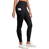 AegisChic Womens Compression Leggings with Pockets Tummy Control Workout Yoga Tights for Woman Sports Gym Butt Lift