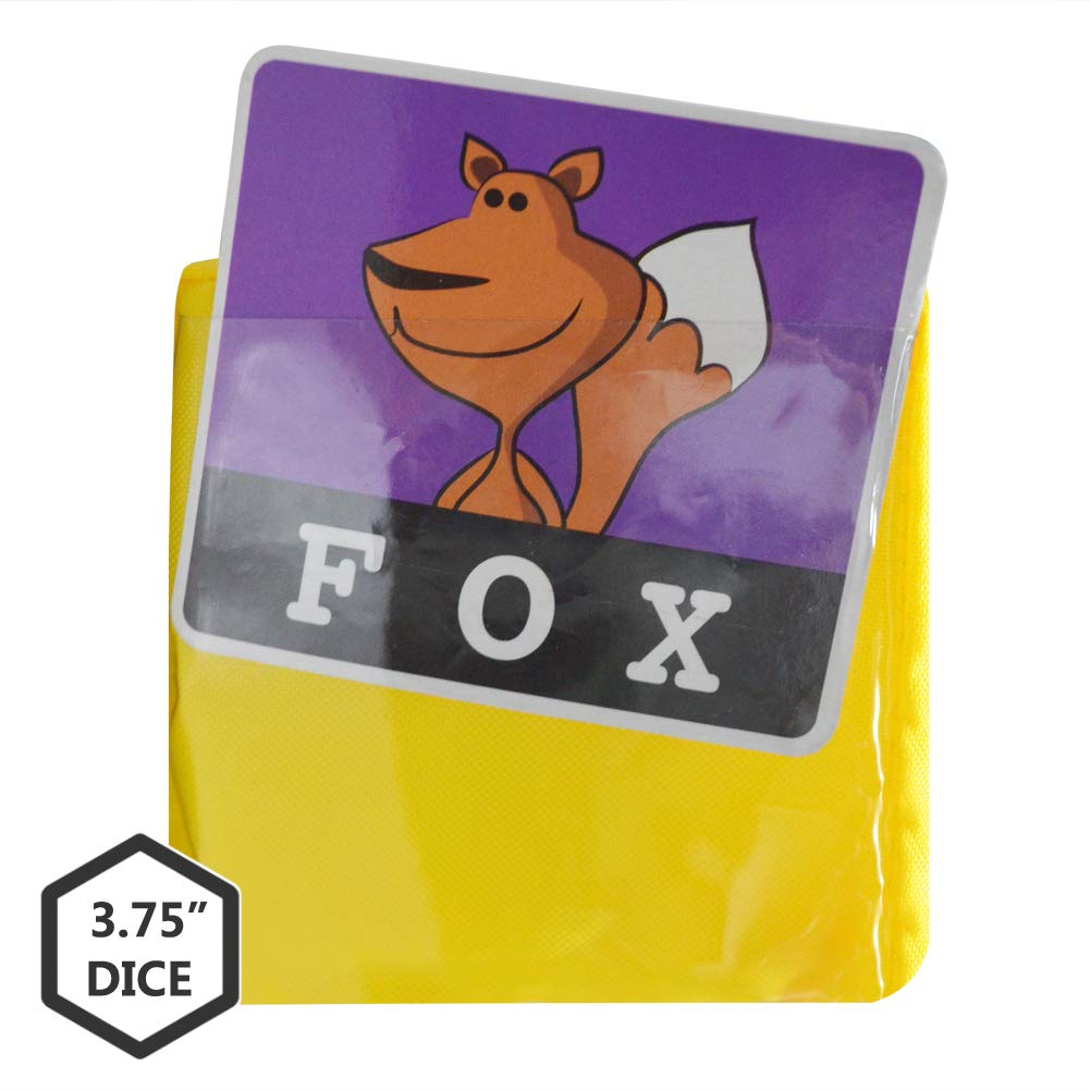 Eamay Playing Game Dice Soft Foam Cubes, Set of 4 Learn Pocket Cubes, Ages 5 Months and Up.