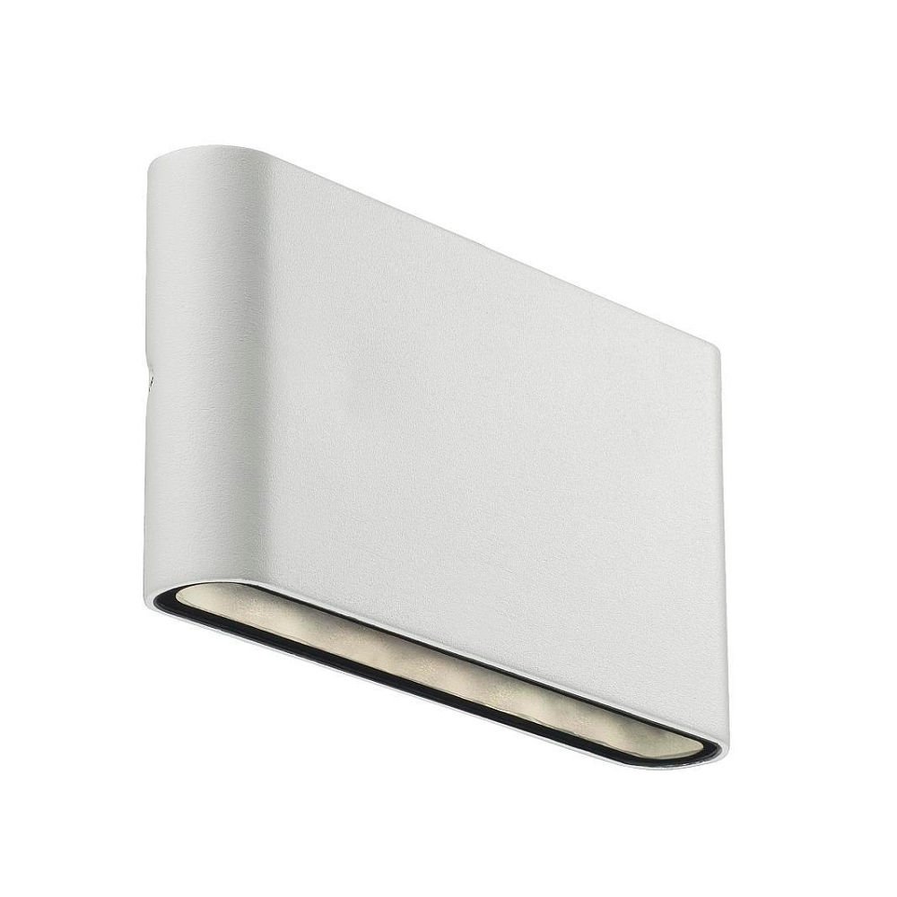 Nordlux Kinver Outdoor Wall Light White Aluminium Intergrated LED Weatherproof - Garden, Patio, Entrance Mains Powered, IP54