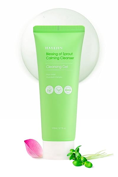 HAYEJIN HYPOALLERGENIC BLESSING OF SPROUT CALMING CLEANSING GEL- VEGAN, 170ML/5.7 FL.OZ