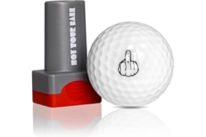 QUBI Golf Ball Stamp, Golf Ball Stamper, Reusable Self-Inking Golf Ball Stamp Marker to Identify Golf Balls, Golf Gift Golf Accessories for Men and Women Golfers