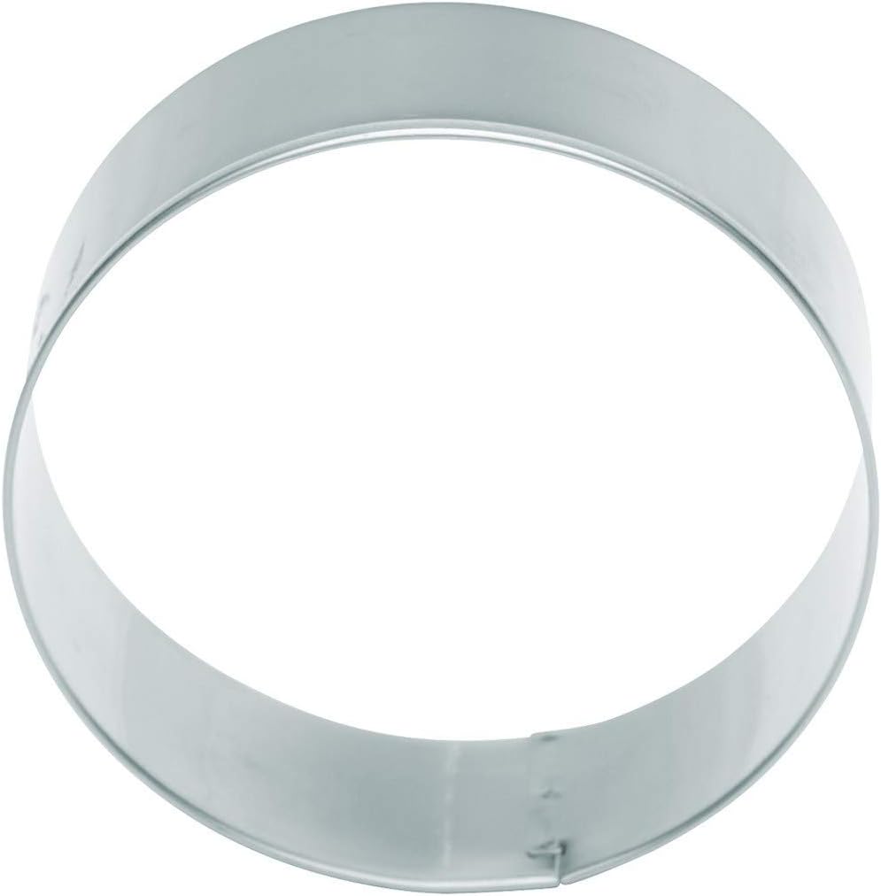 KitchenCraft Cookie Cutter, Round, Stainless Steel, 7.5 x 7.5 x 2.5 cm, Silver