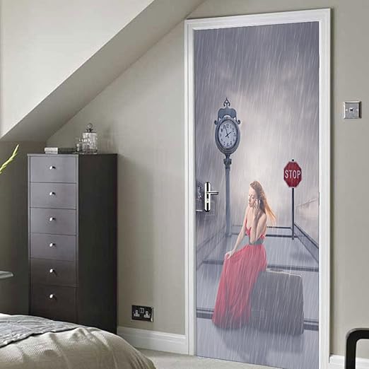 Etiquetas Engomadas De La Puerta 3d Para Puertas Interiores