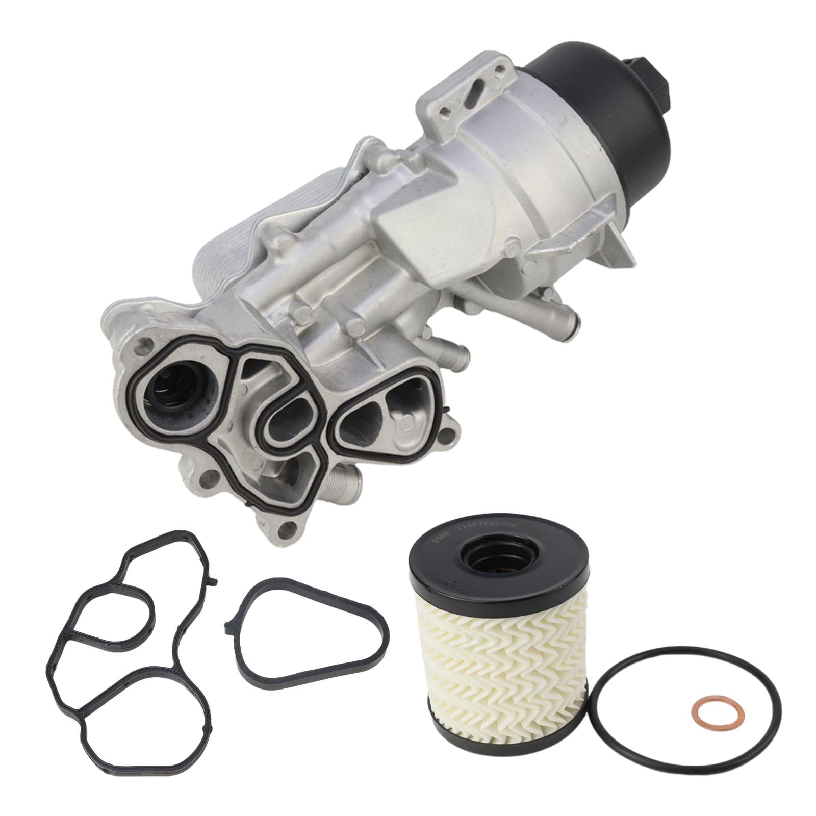 Photo 1 of 11428643745 Engine Oil Cooler for MINI COOPER R55 R60 R58 R56 R57 R59 R61 1.6L 1.6T Replace# 11427552687 11427583112 11428643749 V22600055 V42600008 V864374580 06013729 CLC278000S