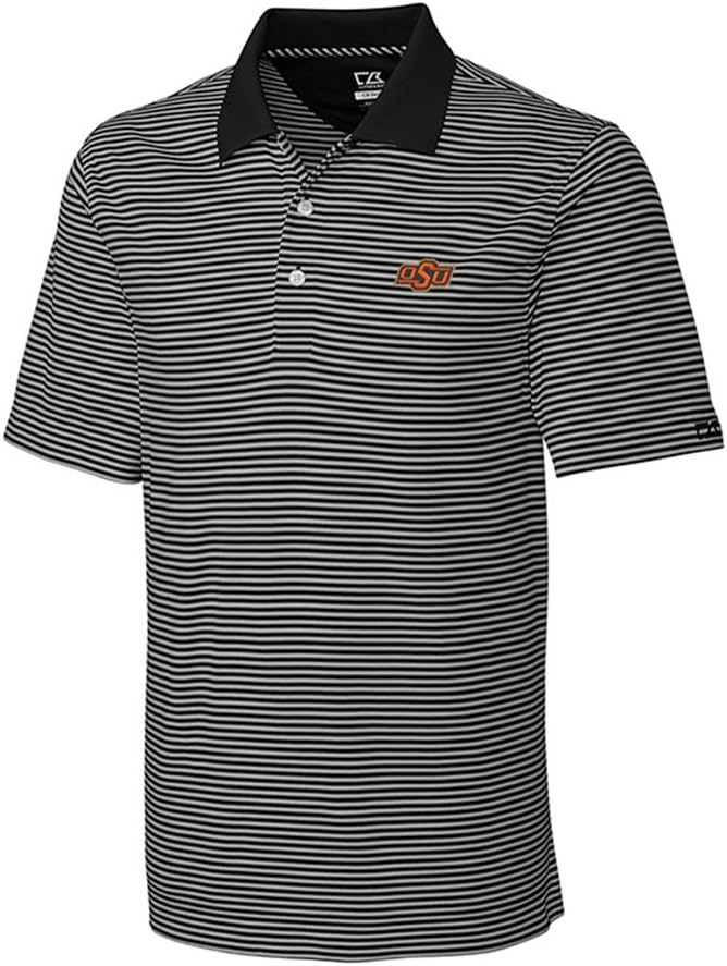 Cutter & Buck Men's Trevor Stripe OSU Black/Oxide L