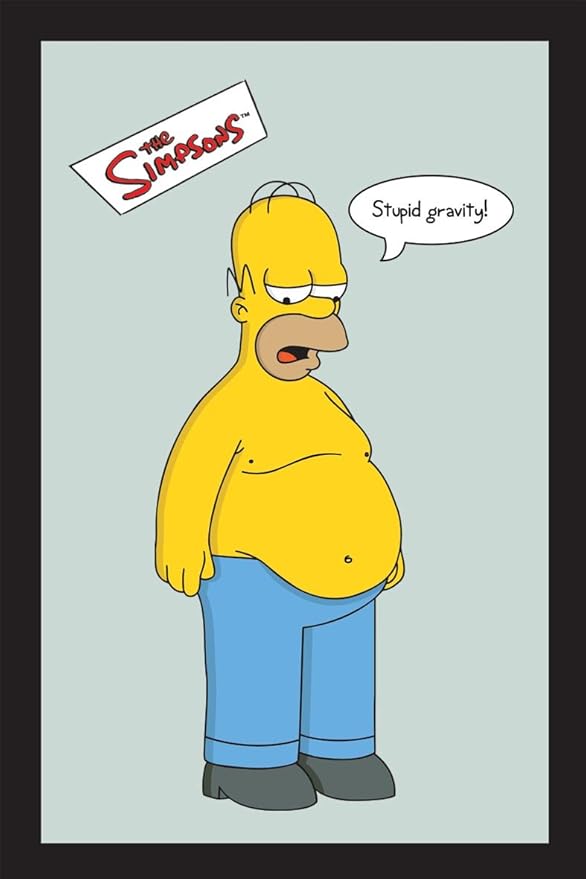 Homer Simpson Espejo Gravity 30 cm x 20 cm Amazon.es Hogar