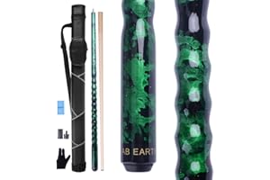 AB Earth Ergonomic Design 13mm Tip 58" Maple Pool Cue Stick Kit with Hard Case