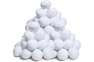CyberDyer Snow Toy Balls for Indoor or Outdoor Play - Safe, No Slush, No Mess - Snow Plush Balls Fun for Kids & Adults Anytime