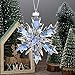 XIANGBAN Ice Smurfs Crystal Snowflake Ornaments Home Decor Winter Decoration (2019-Multicolor)