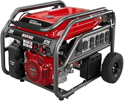 Black max generator 7000 watts honda 13hp