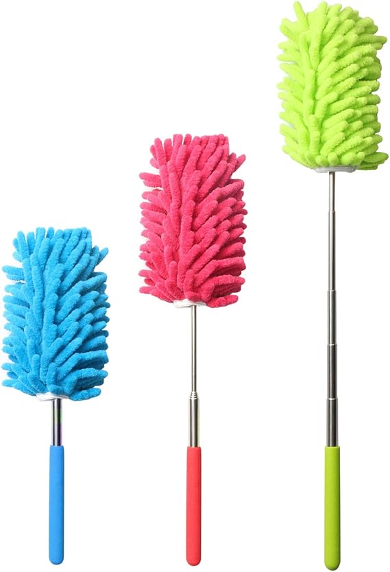 Telescopic Microfiber Hand Duster Extendable Bendable Microfiber Duster