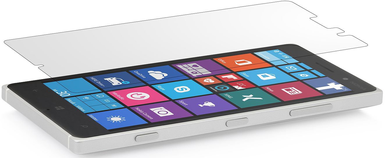 StilGut 2 x Tempered Glass Screen Protector for Nokia Lumia 830
