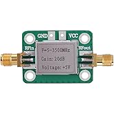 20DB Gain Broadband RF Amplifier Low Noise LNA Amplifier 5-3500MHz with Shielding Shell for Remote Control Receiver FM Radio