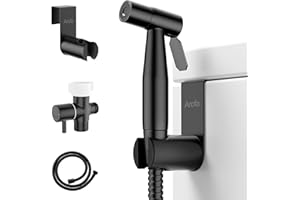 Arofa Black Bidet Sprayer for Toilet, Handheld Jet Sprayer Adjustable Water Pressure Muslim Shower with Bidet Hose, Bidets Faucet for Existing Toilets Cloth Diaper Spray for Baby/Feminine Wash