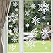 White Snowflakes Window Clings Decal Stickers For Christmas Decorations Ornaments Party Supplies 184 pcs