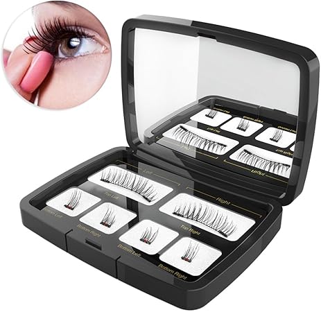 Amazon Oshide 磁気まつげ 上下セット 二つ磁石 つけまつ毛 極薄 3d 透明軸 のり不要 敏感肌適用 手作り 装着簡単 再利用可能 おしゃれな収納ケース 2本ピンセット付き 贅沢な32点セット Oshide ビューティー 通販