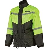 Fly Racing 2-Piece Men's Street Motorcycle Rain Suit - Black/Hi-Vis / 5X-Large