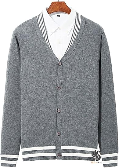 Amazon Blissmall カーディガン メンズ ニット セーター 長袖 無地 綿 春秋冬 カジュアル 楽しく選べる全8パターン 9 カーディガン 通販