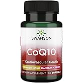 Swanson CoQ10 - Helps Promote Heart Health, Energy Support, & Aids Overall Cardiovascular System Health - Maintain Coenzyme Q10 Supplement - (30 Softgels, 400mg Each)