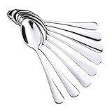 Lazooy 8 Pack Soup Spoons Dinner Spoon 18/10