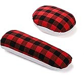 WRINGKIT 2 Pack Tailor's Ham, Solid Seam Roll Set, Linen and Doll Cotton Press Ham, Tailors Ironing Ham for Ironing, Darts, C
