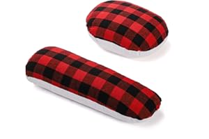 WRINGKIT 2 Pack Tailor's Ham, Solid Seam Roll Set, Linen and Doll Cotton Press Ham, Tailors Ironing Ham for Ironing, Darts, C