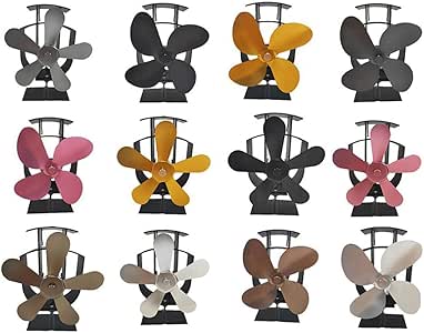 Ventilador de estufa para chimenea de energía Heat 4 aspas Ventilador