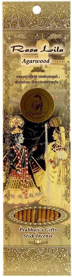 Rasa Lila - Ramakrishnananda Premium Incense - Agarwood - Ramakrishnananda Hand-Rolled Stick Incense