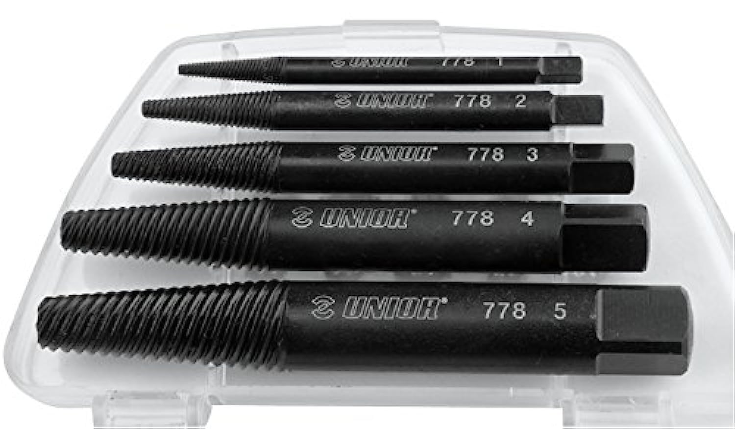 Unior 778/4PB Screw Extractor Set (1 to 5 mm