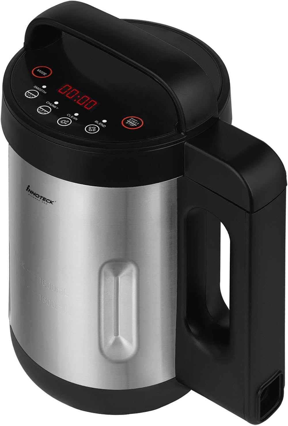Innoteck 1.6L Soup Maker - Stainless Steel, 4 Modes, Digital Timer, 1000W