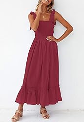 ZESICA Women's 2024 Summer Boho Spaghetti Strap