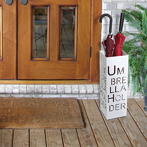 image for MyGift 21.5-Inch Freestanding Metal Tall Umbrella Stand Drying Rack wi