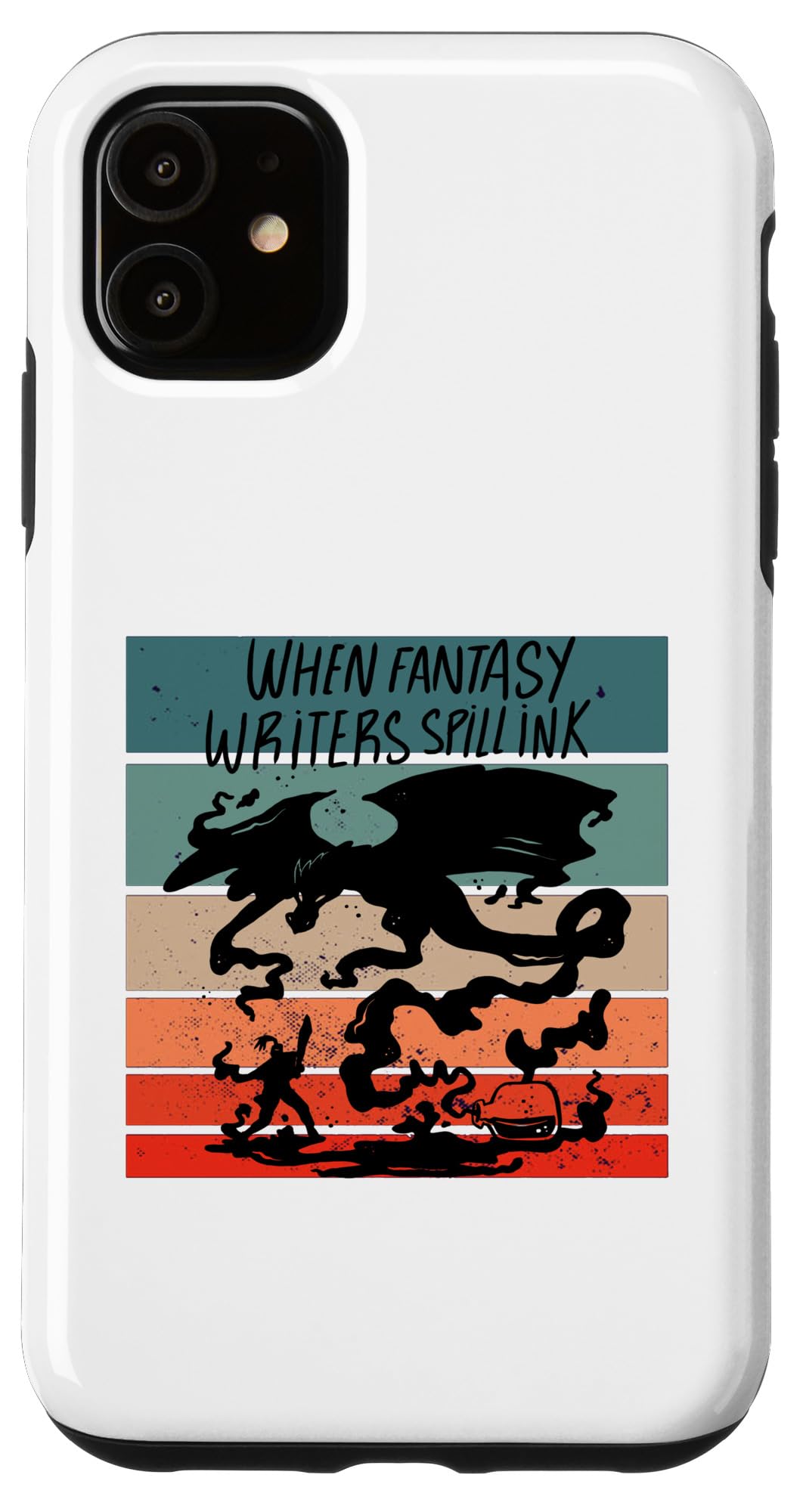 iPhone 11 Fantasy Writers Creative Writing Story Art Knights Dragons Case