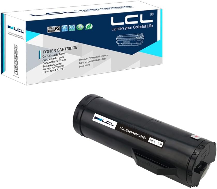 LCL Compatible Toner Cartridge for Xerox VersaLink B405, B400, B400DN, B400N, B405DN (1 Black, 5900 Pages, 106R03580)