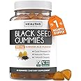 Black Seed Oil Gummies - Natural Ginger Ale Flavor (Non-GMO & Vegan) Cold-Pressed Nigella Sativa Producing Pure Black Cumin Seed Oil - 500mg Per 2 Gummy Serving