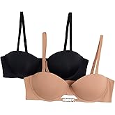 BCBG Generation Womens 2-Pack Convertible Demi Cup Bras Multiway