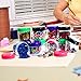 BIN BUDDY 12 Piece Mini Jars with Colored lids | 20 ml container size | 1.5