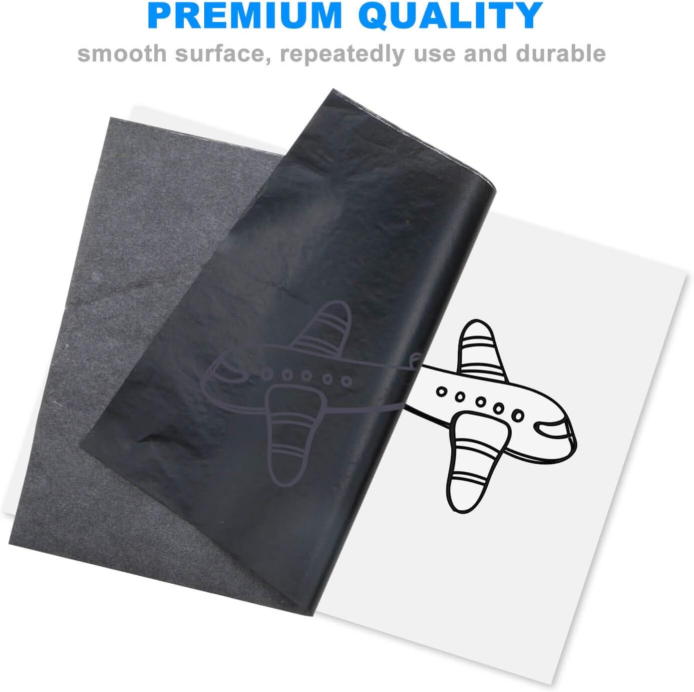 Transfer Paper, 100 Sheets Carbon Tracing Paper, 8.5 x11 inches Artist Black Tracing Paper for Wood, Canvas, Paper Crafts