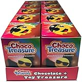 Emoji choco treasure chocolate eggs with toy surprise 0.8 ounce box 10 count