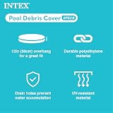 Intex 8-Ft Easy Set Pool Cover Blue 128020 Round Overhang 30 cm view 3
