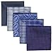 Retreez 5 Piece Assorted Woven Microfiber Premium Pocket Square Gift Box Set - Set 004
