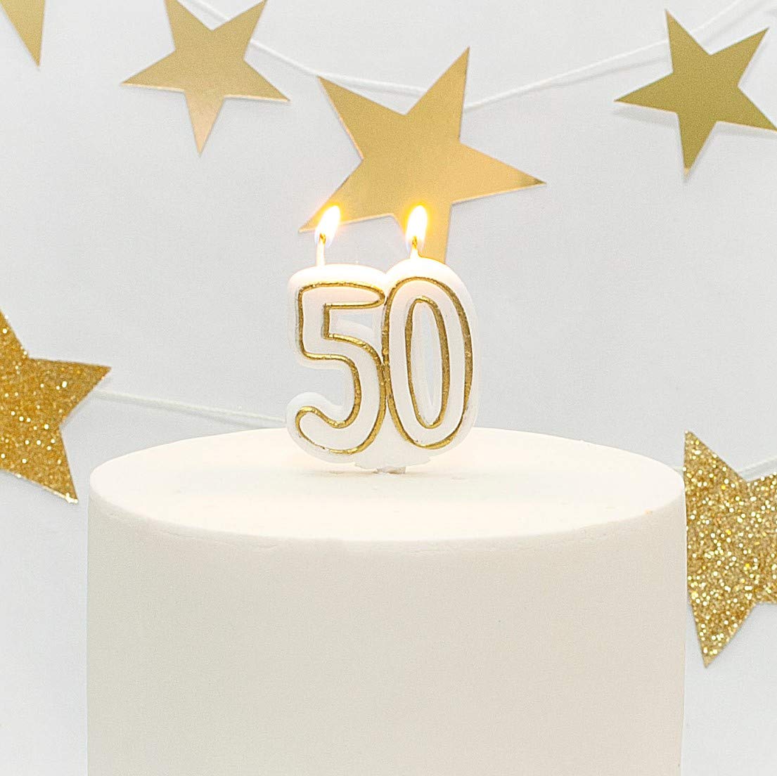 Age 50 Milestone Birthday Cake Candle