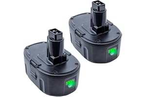 DTK 2Pack 7.0Ah Lithium-Ion Battery Replacement for Dewalt 18V XRP Ni-Cad DC9096 DC9098 DC9099 DE9039 DE9095 DE9096 DE9098 DW9095 DW9096 DW9098 DE9503 DC9182 18V XRP Batteries
