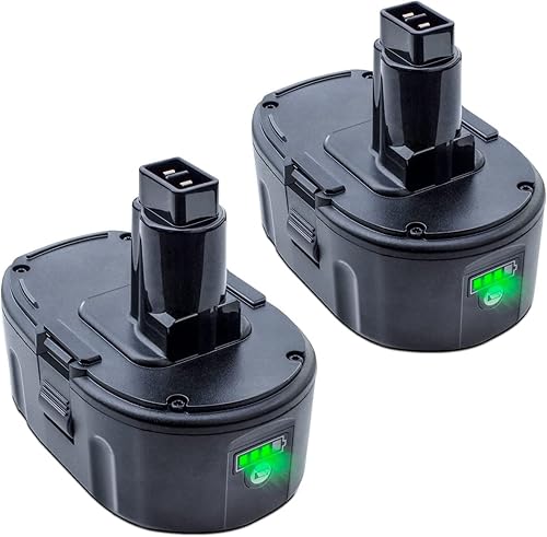 DTK 2Pack Lithium-Ion Battery Replacement for Dewalt 18V XRP